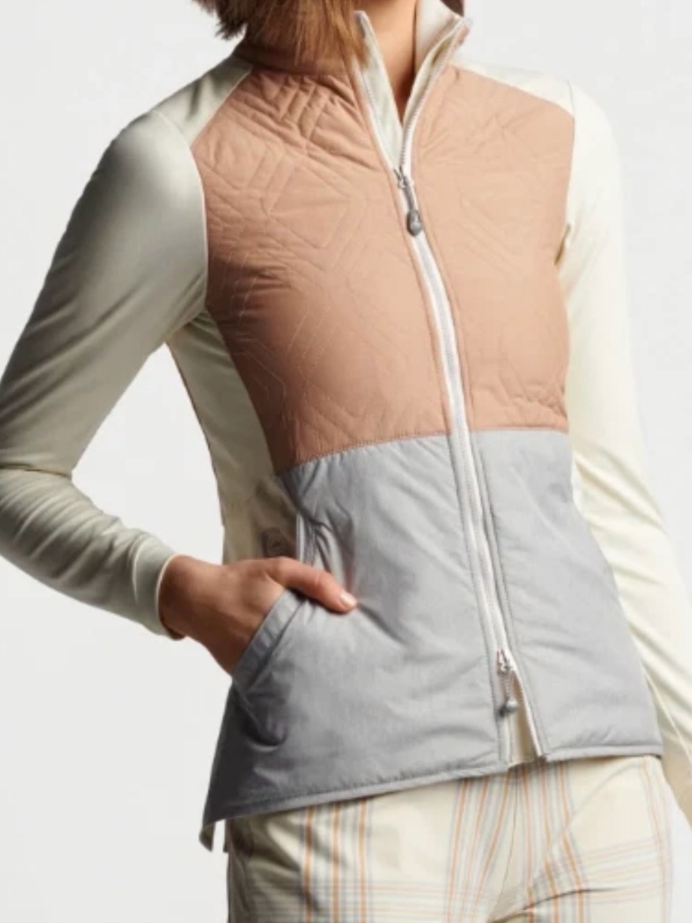 Peter Millar Madeline Hybrid All Weather Quilted Full Zip Jacket NWT Small